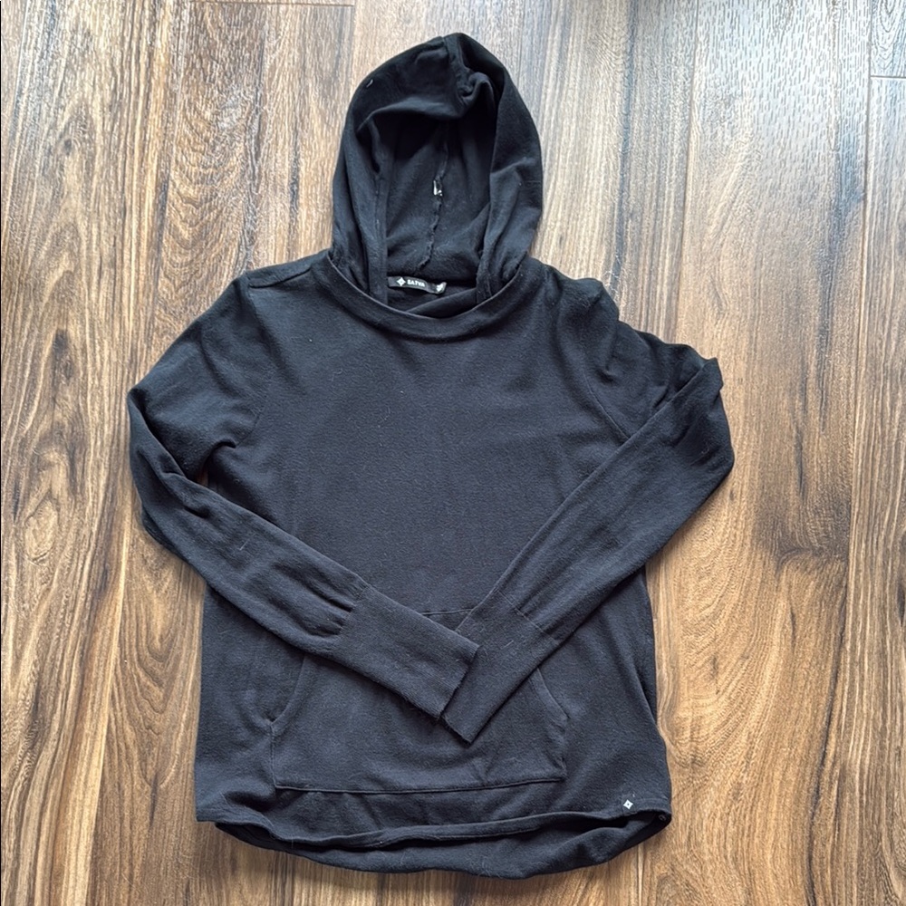 Satva Women’s Black Hoodie Sweater